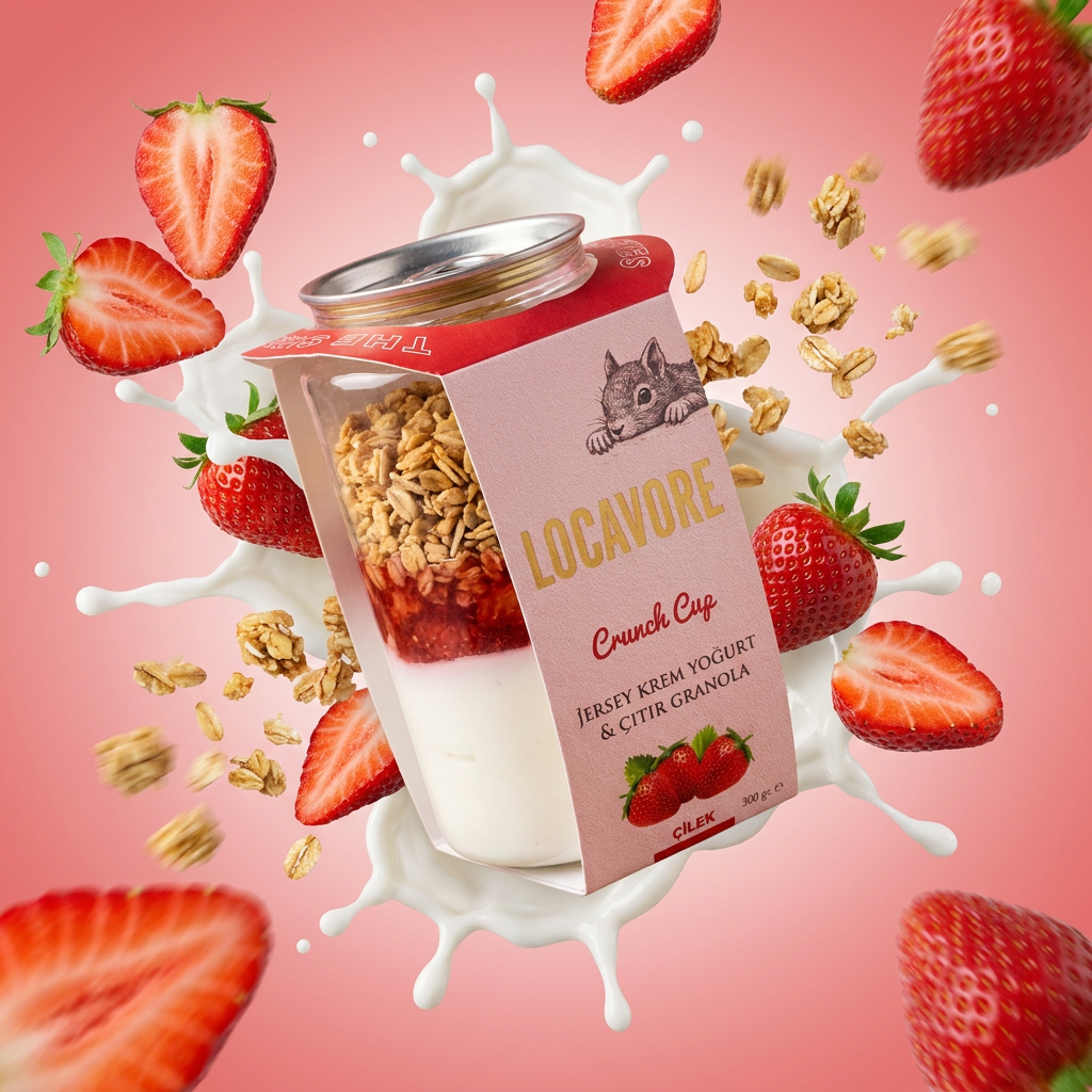Çilekli Crunch Cup